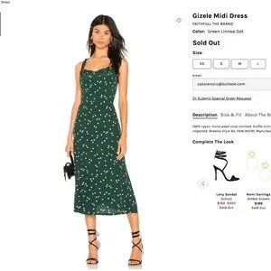 Faithfull the Brand Dresses Faithful The Brand Green Polka Dot